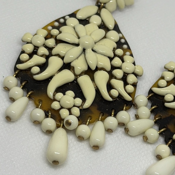 J.Crew Tortoise Shell Earrings - Picture 2 of 3